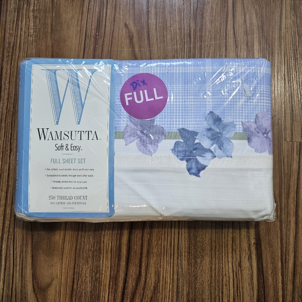 Wamsutta Full Sheet Set with Floral Design